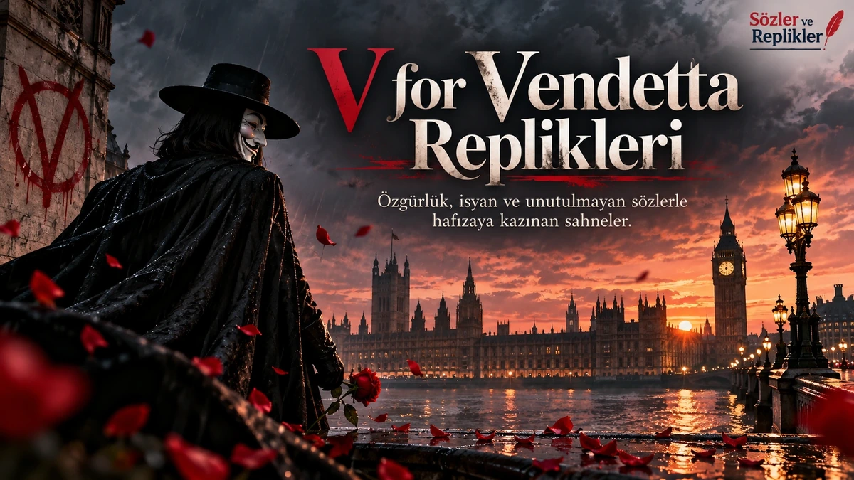 V for Vendetta Replikleri – özgürlük, korku ve fikirler üzerine unutulmaz film sözleri