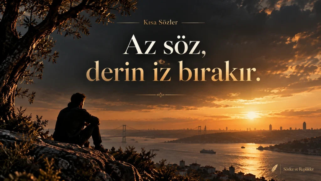 Az söz, derin iz bırakır. – Kısa Sözler