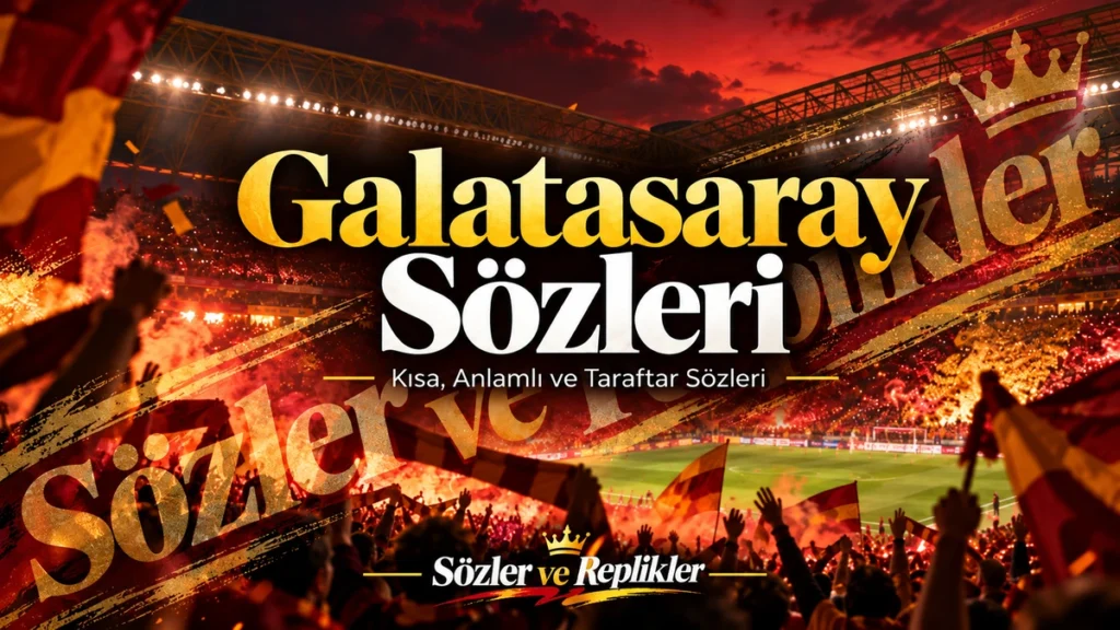Galatasaray sözleri ve sarı kırmızı taraftar sözleri