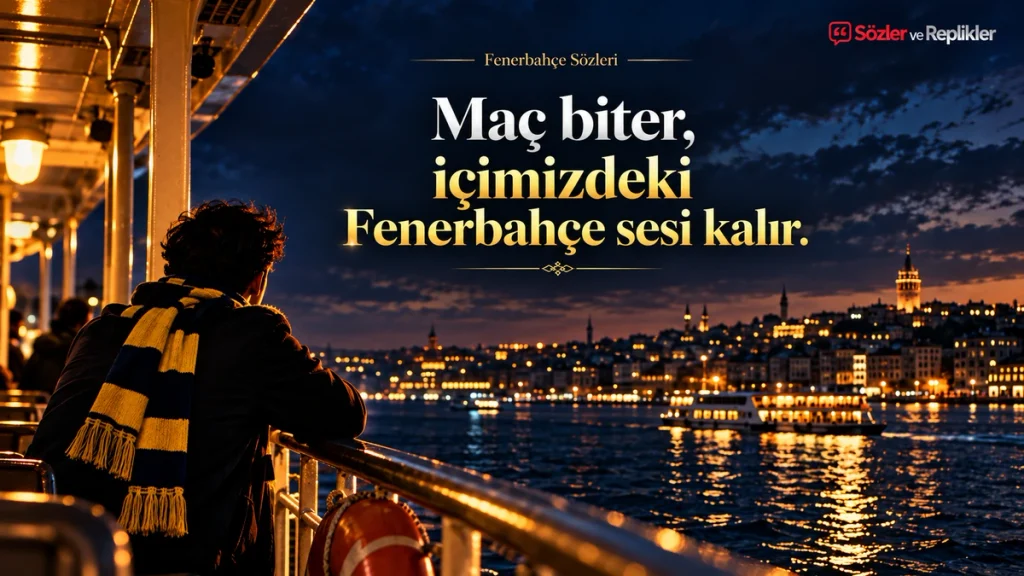 Maç biter, içimizdeki FB sesi kalır.