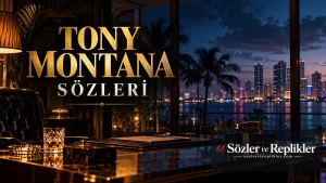 Tony Montana Sözleri – Scarface filminden ilham alan, karanlık Miami atmosferinde sinematik kapak görseli.